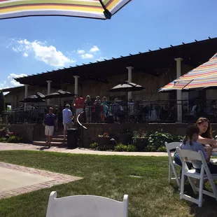 The back side of the winery.