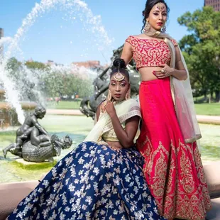 Makeup hairstyle done by Hasmita at Bella threading salon and spa