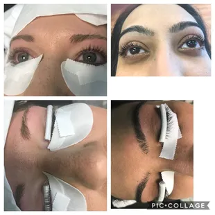 Lash perm treatments at Bella threading salon and spa