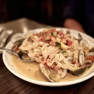 Spaghetti e branzino