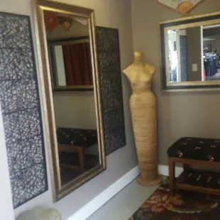 The dressing rooms