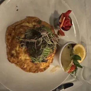 Smoked salmon frittata