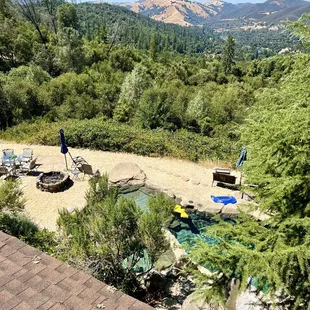 Rear, upper level view