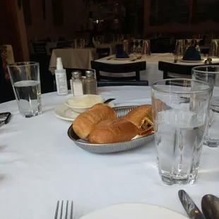 a table set for a meal