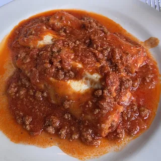 Manicotti Alla Bolognese