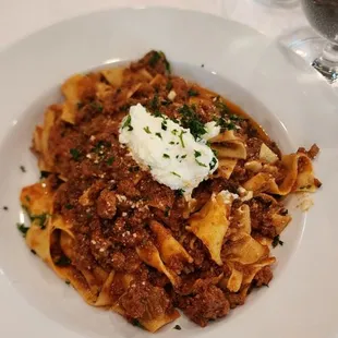 Pappardelle bolognese