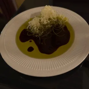 Olive oil, balsamic vinegar &amp; parmigiana for the bread