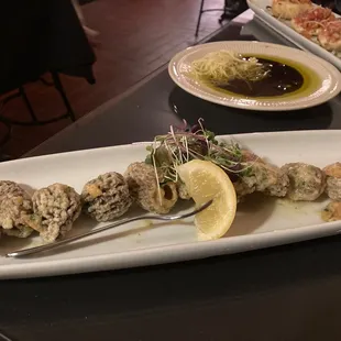 Fresh morel&apos;s appetizer