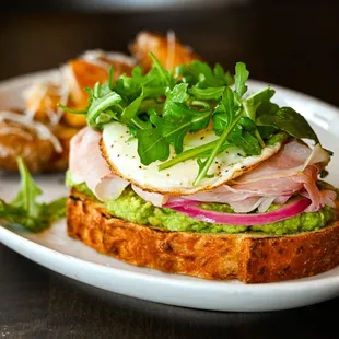 a plate of food on a table