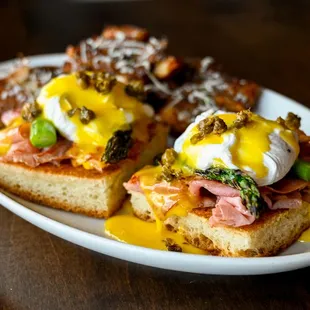 a plate of food on a table
