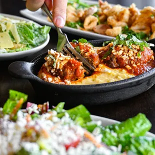 Meatball with Side Sala