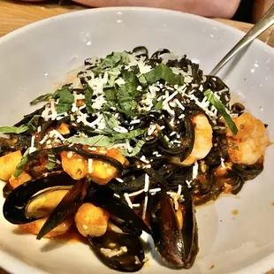 Squid ink pasta
