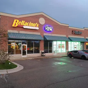 the outside of the building