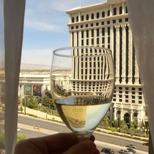 View of Caesar's Palace from my hotel room : )