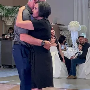The couple dancing!