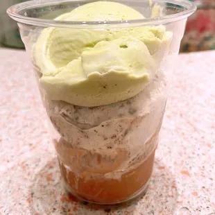 Pistachio, cookies and cream, chocolate Gelato!!