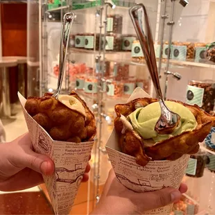 Bubble Waffle Ice Cream