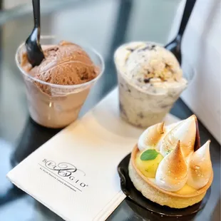 Gelato + Lemon Tart