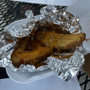 Potato Wedge Fries with cheese