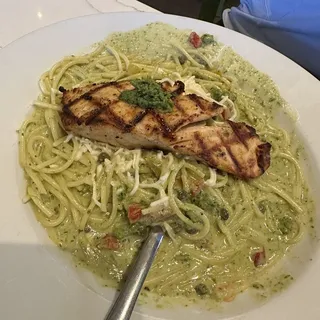 Grilled Salmon Pasta