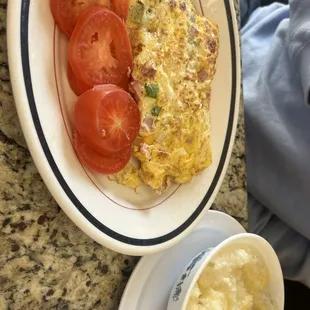 Denver Omelette with grits