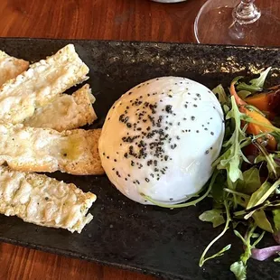 Burrata - I prefer conventional bread, but otherwise this is awesome!!