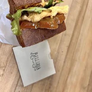 Soufflé breakie sando