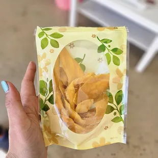 Homemade dried mango