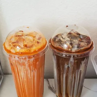 Iced Thai Tea Drink &amp; Iced Thai Coffee Drink