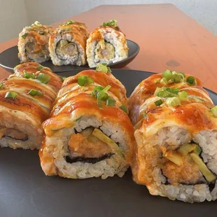 sushi, sushi and sashimi, sashimi, food