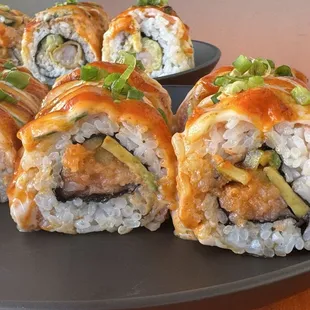 sushi, sashimi, sushi and sashimi, food