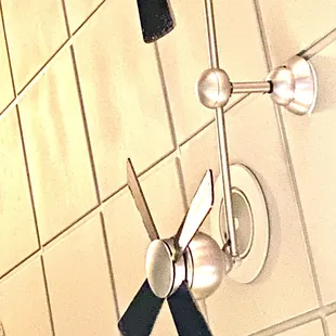 How dirty the fan blades are.