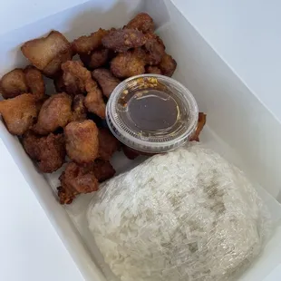 Fried Pork Belly with Sticky Rice