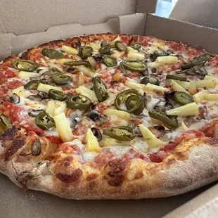 Pizza ordered my way how I like it