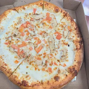 Garlic Alfredo Pizza