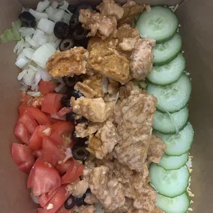 Buffalo chicken Salad!!! YUMMMMMMMMM!!