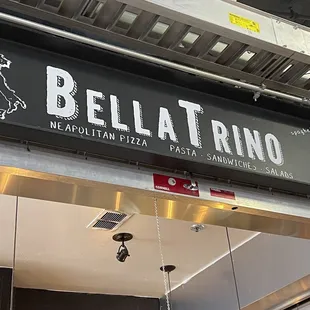 the sign above the restaurant