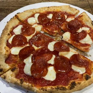 9in. Pepperoni Pizza cooked well done