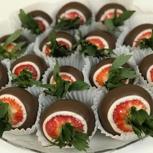 Double Dipped Chocolate Strawberries ~ Dipped daily EO January through EO October.