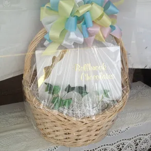 Gift basket in the window :)