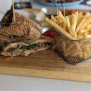 Jerk chicken sandwich ($14)