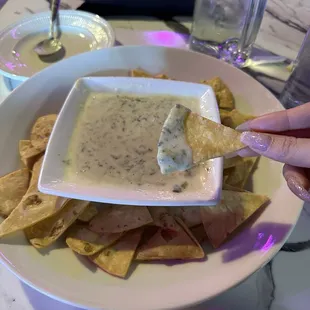 Spin n' Art dip (spinach and artichoke cheese dip)