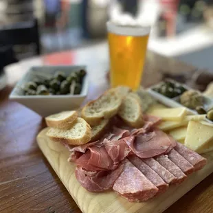 Warm olives and charcuterie!