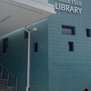 One of the entrances to the library