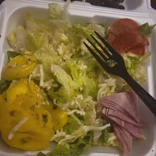 Make sure you ask for an extra dressing as this was definitely not enough.  The guy that took the order  was not personable at all.