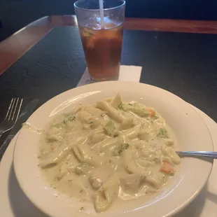 Chicken Penne &amp; Broccoli Soup