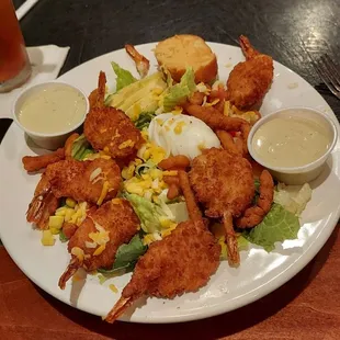 The fried shrimp &amp; clam Cobb salad.  It was a lunch special, pretty damm amazing.