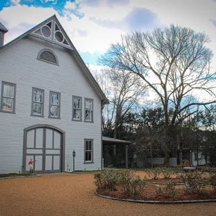 the front of the building