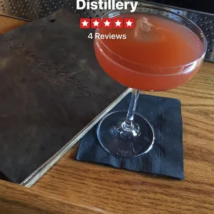 a drink in a coupe glass