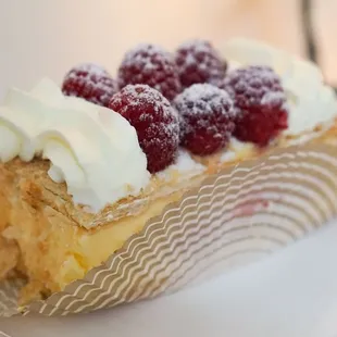 Raspberry Napoleon Cake